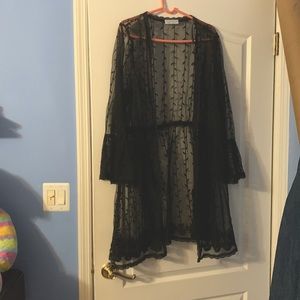 Lace robe/coverup